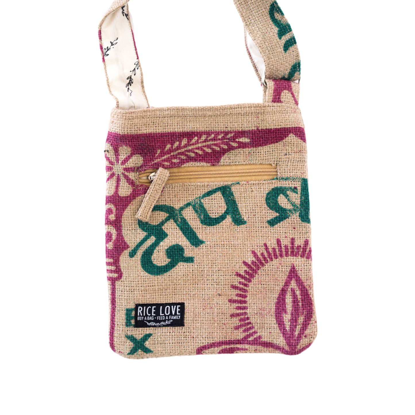 Everyday Purse - Recycled Burlap Jute Cotton Lined Tote