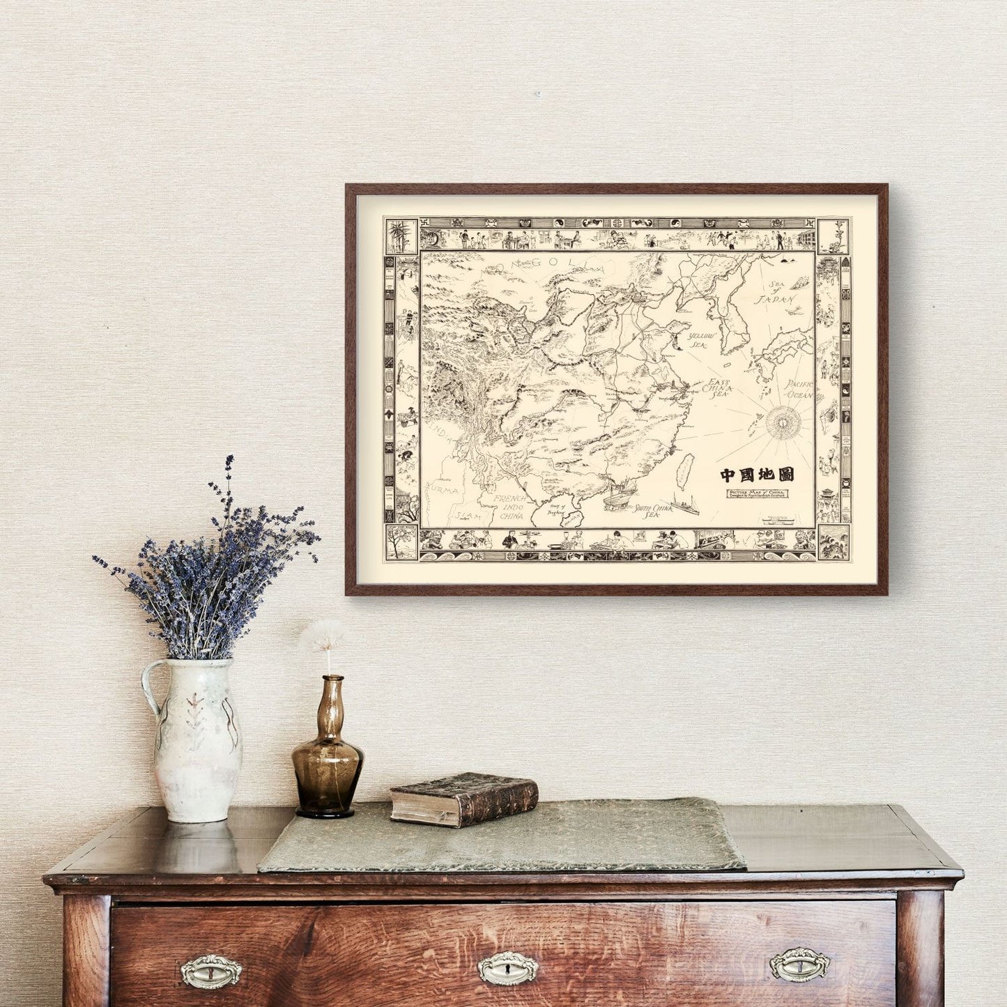 Picture Map of China 1932