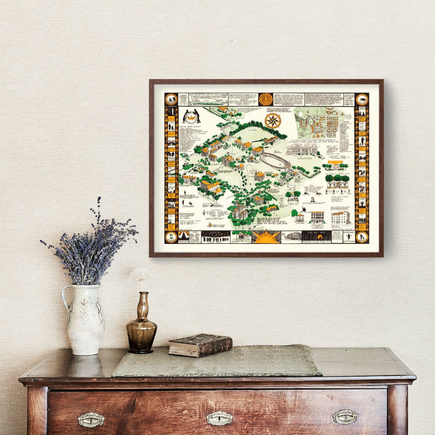 Syracuse University Vintage Map 1928