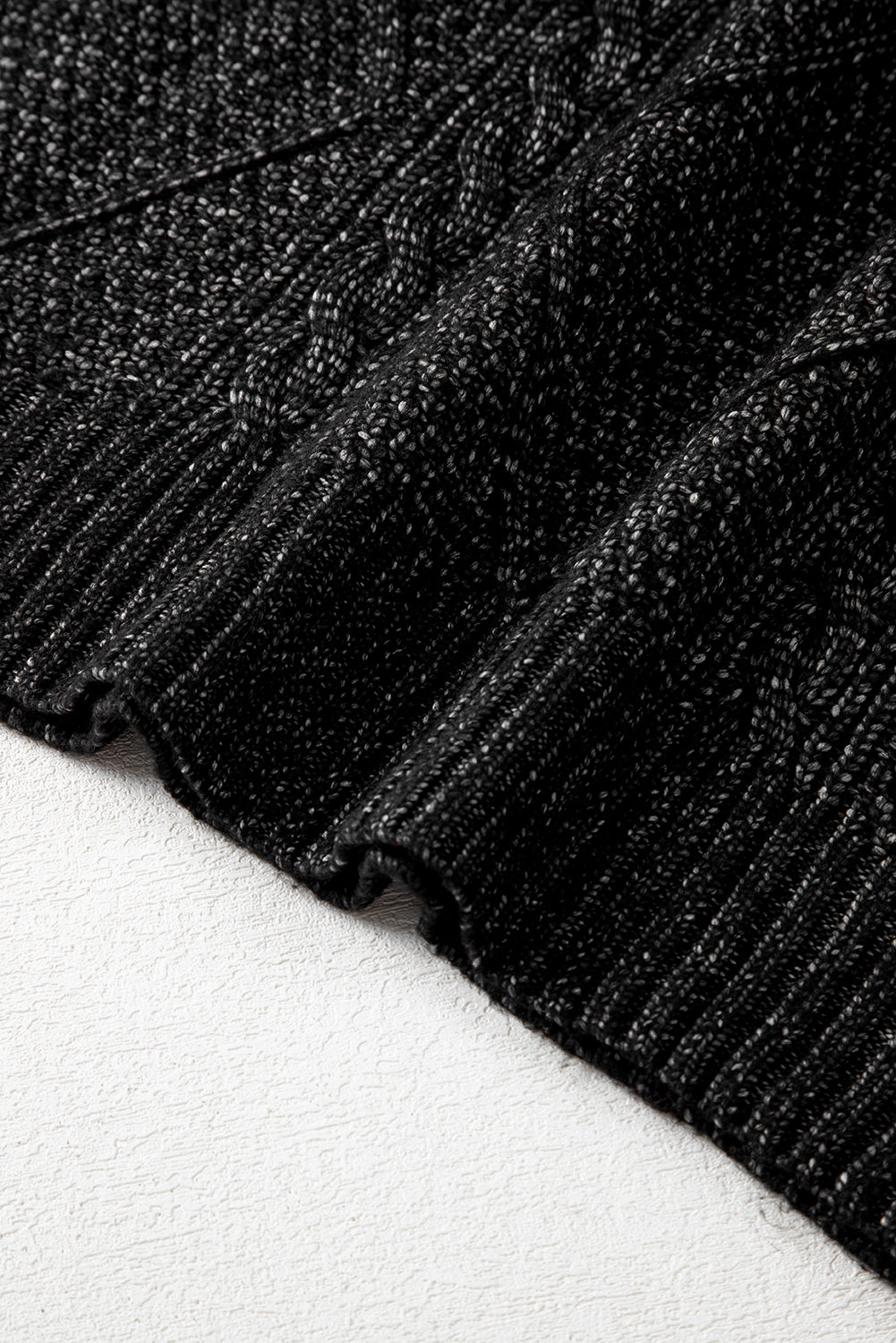 Twist Cable Knit Drop Shoulder Loose Fit Sweater Dress (4 colors)