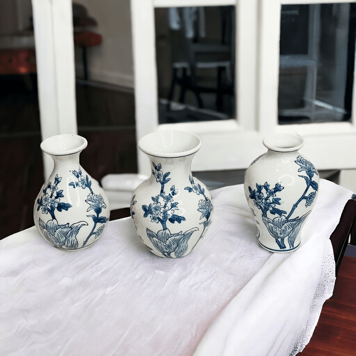 Chinoiserie Mediterranean Canton Vases