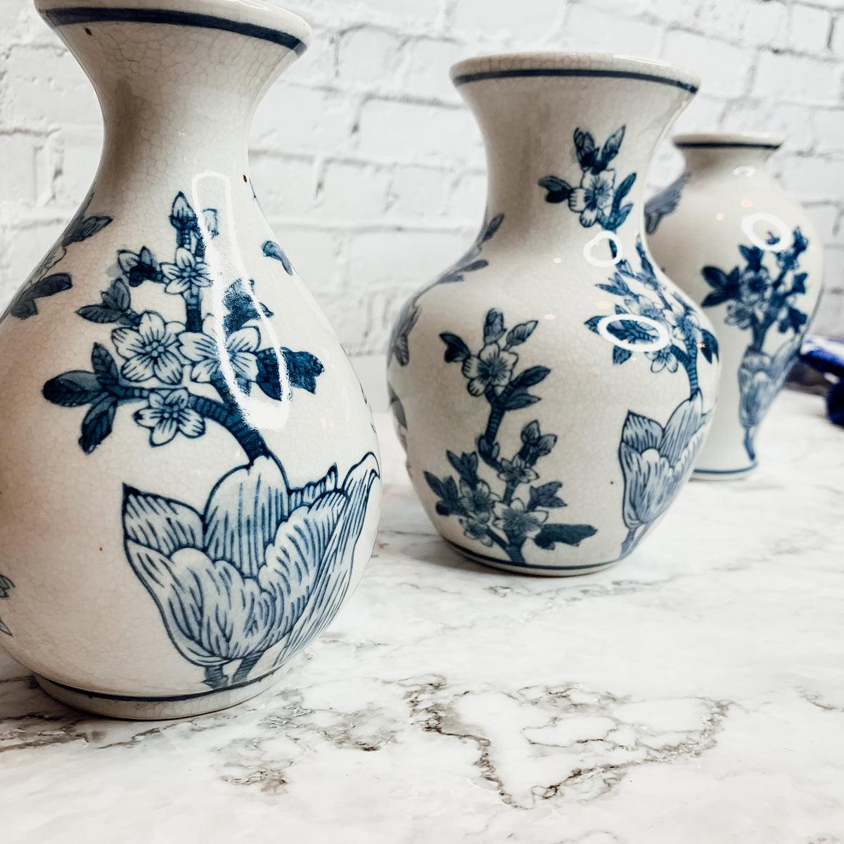 Chinoiserie Mediterranean Canton Vases