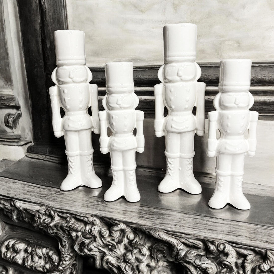 Porcelain Nutcracker Set White