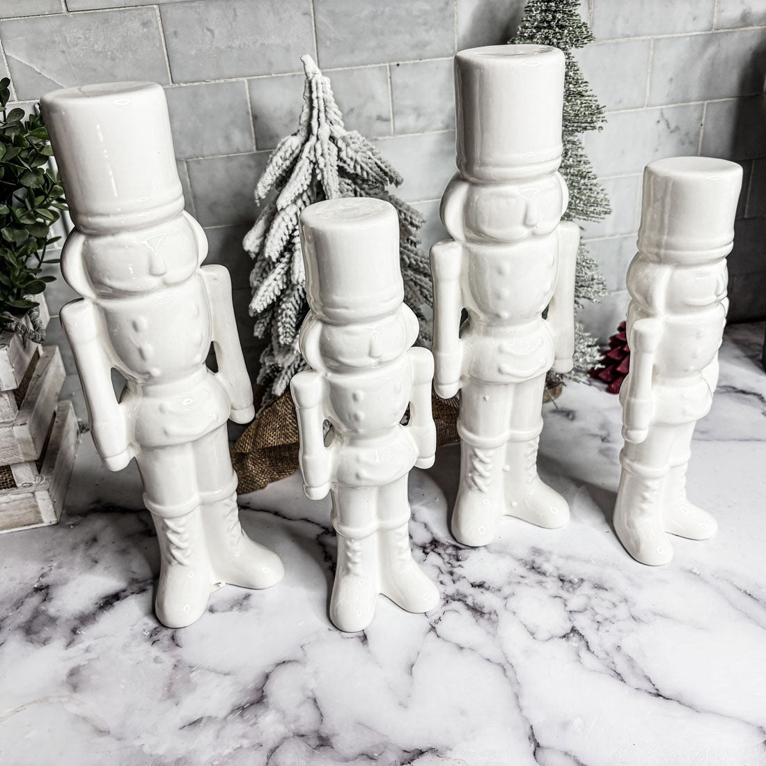 Porcelain Nutcracker Set White