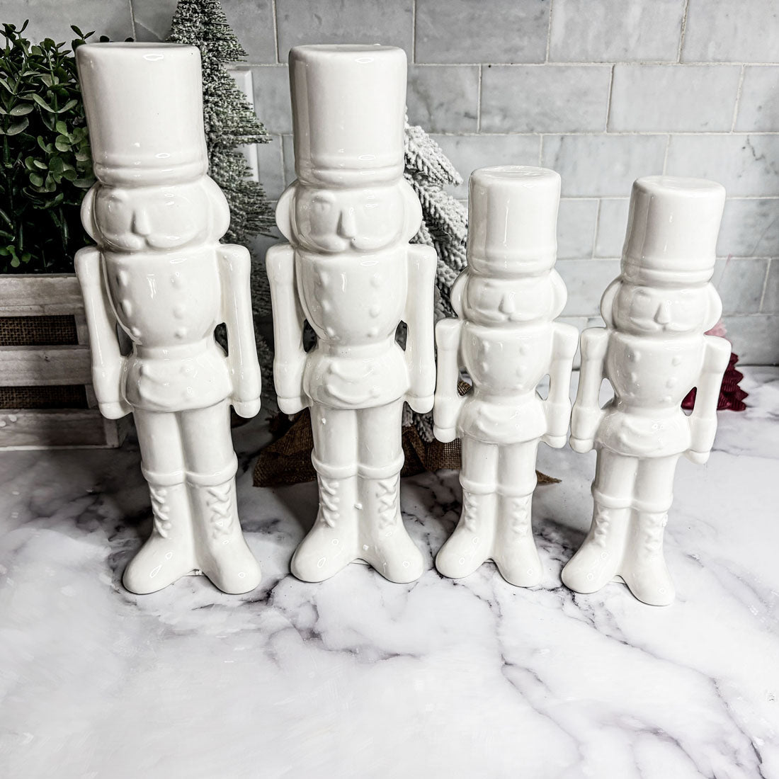 Porcelain Nutcracker Set White