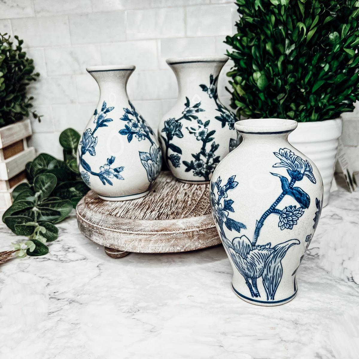 Chinoiserie Mediterranean Canton Vases