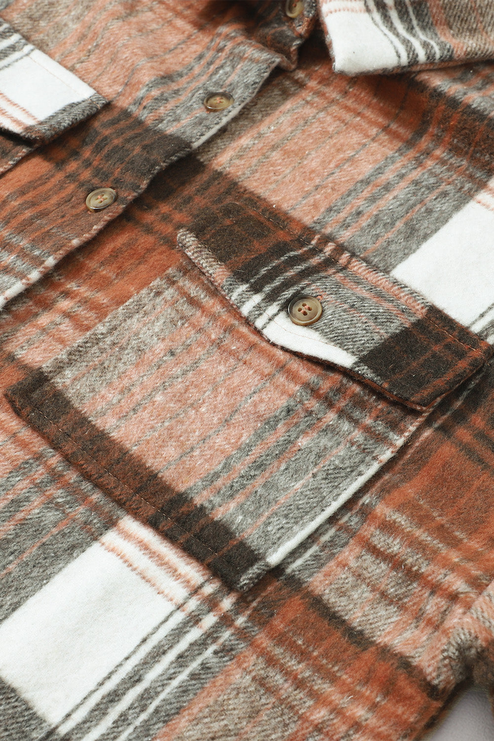 Plaid Button Up Collared Flannel Shacket (2 colors)
