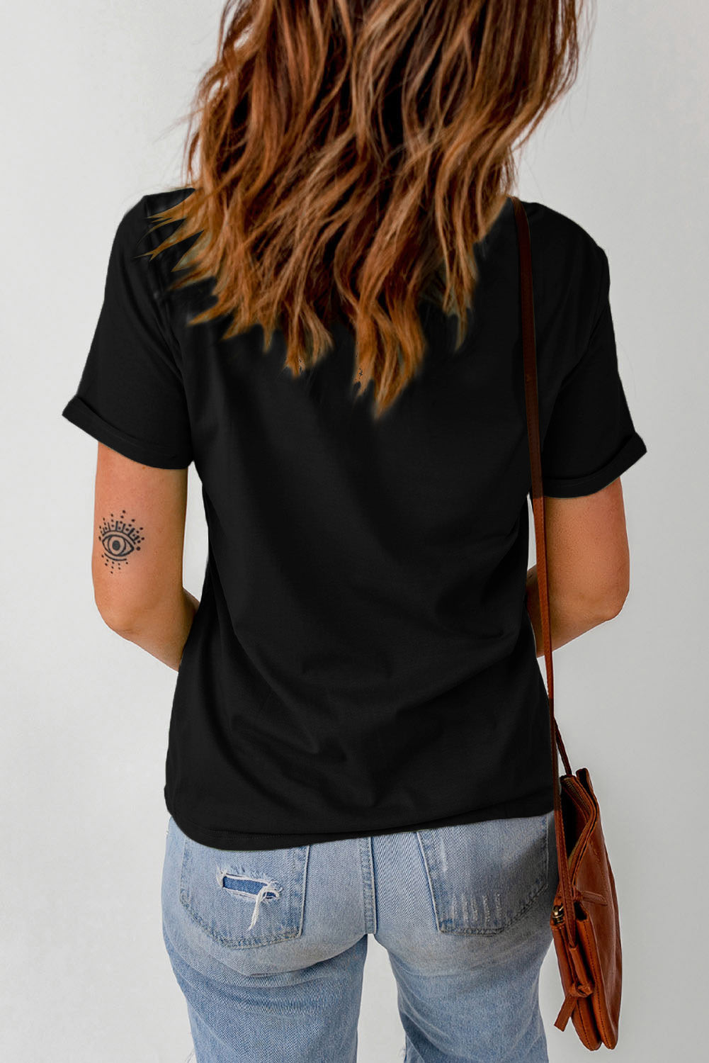 Hello Fall Letter Pumpkin Printed T Shirt