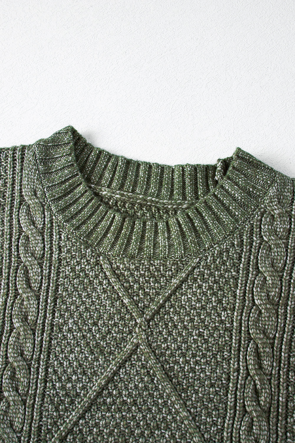 Twist Cable Knit Drop Shoulder Loose Fit Sweater Dress (4 colors)