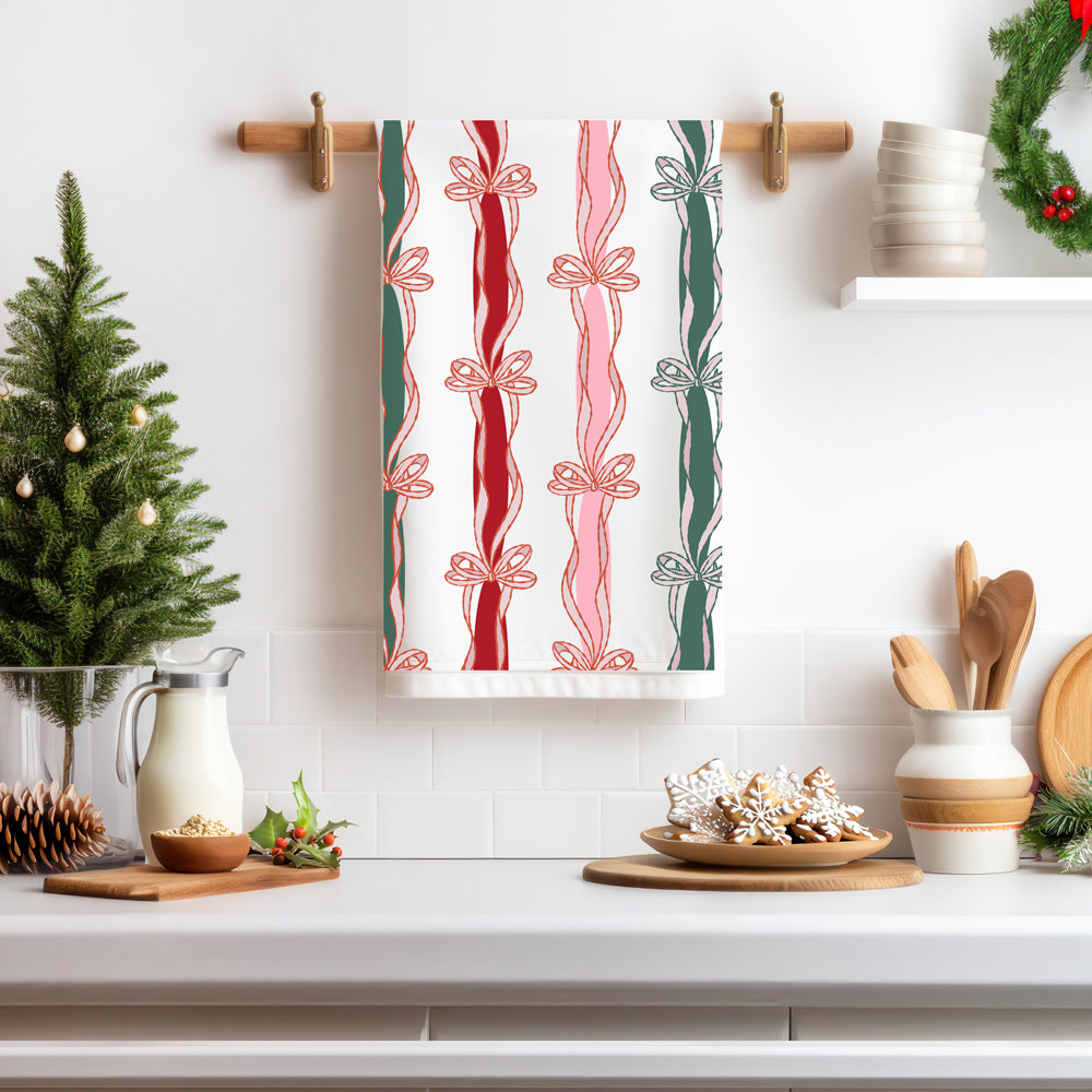 Merry Bright Coquette Flour Sack Cotton Decor Kitchen Towel