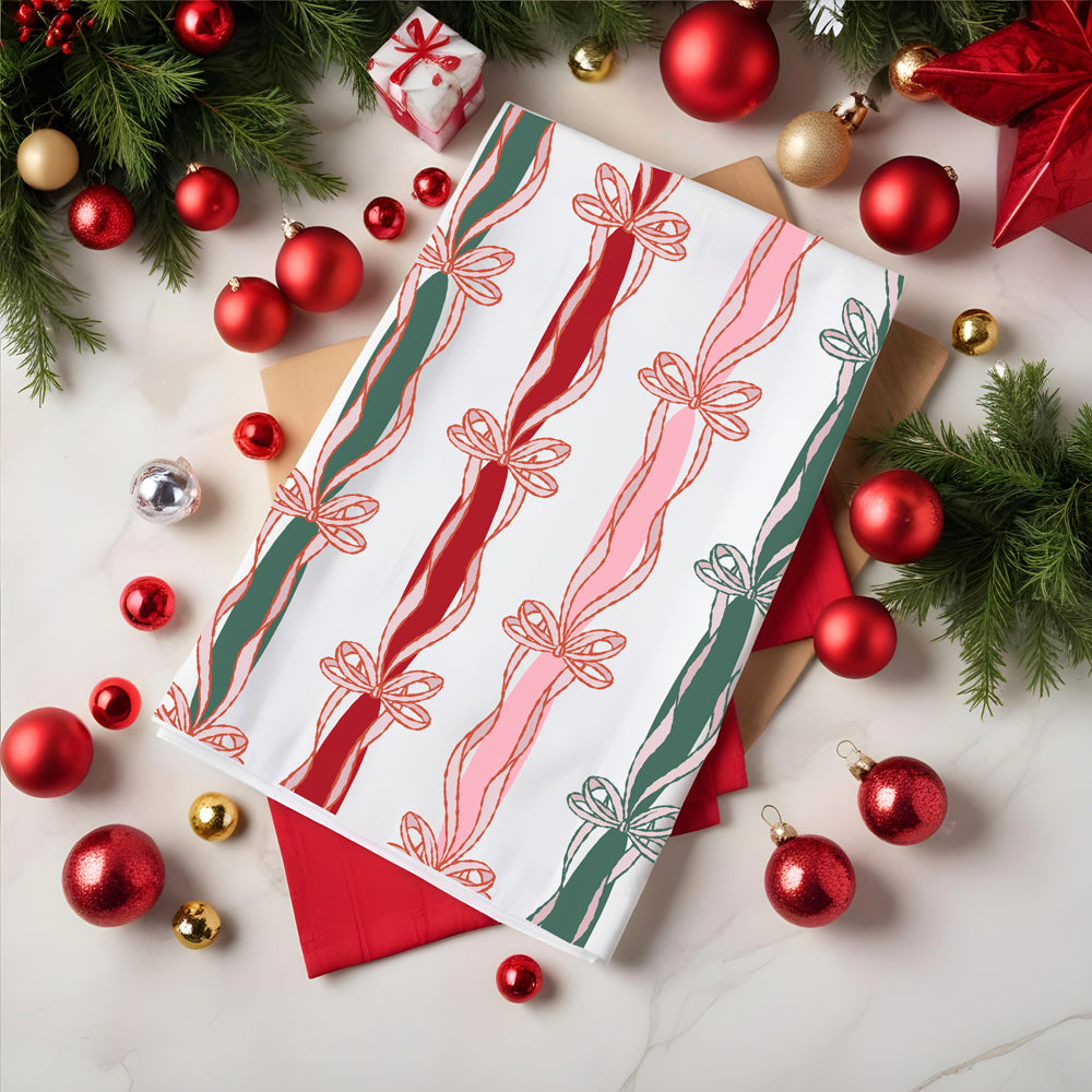 Merry Bright Coquette Flour Sack Cotton Decor Kitchen Towel