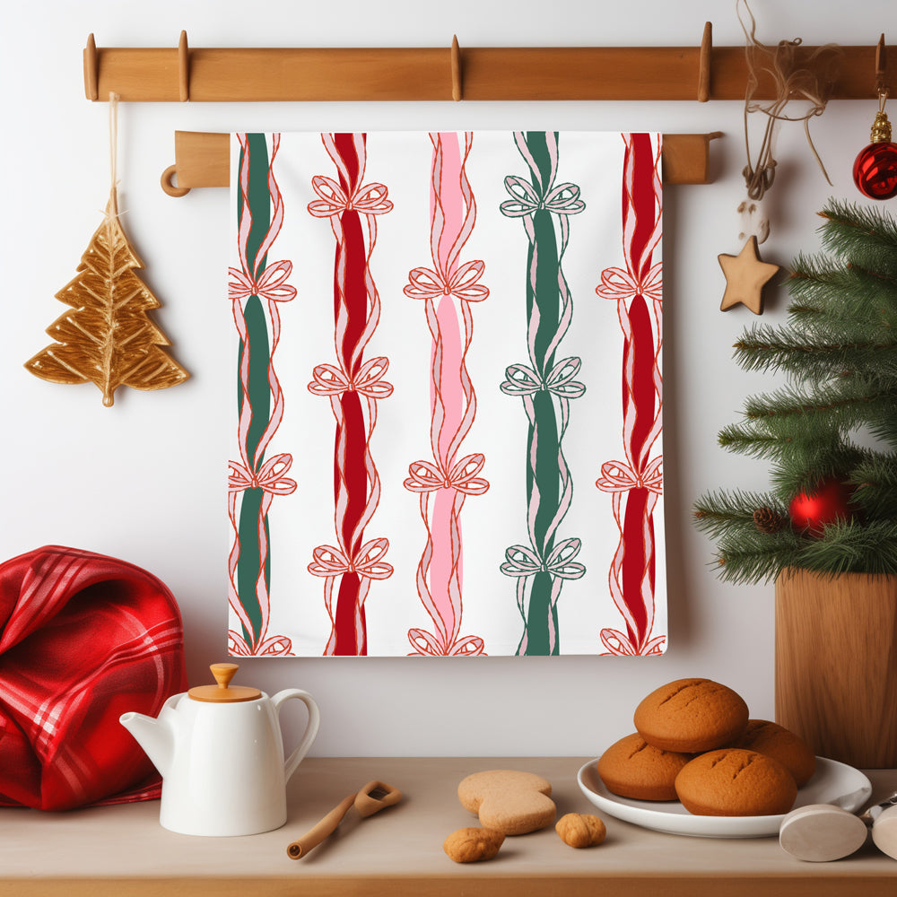 Merry Bright Coquette Flour Sack Cotton Decor Kitchen Towel