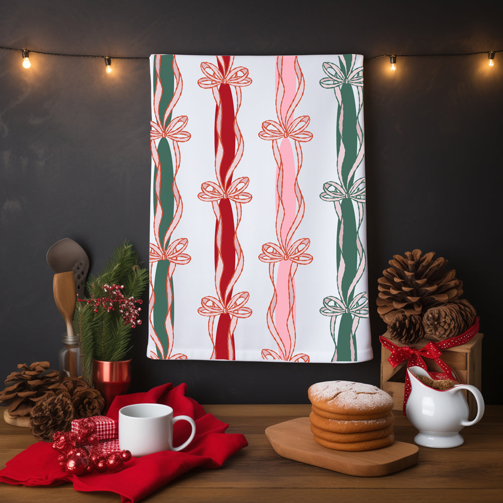 Merry Bright Coquette Flour Sack Cotton Decor Kitchen Towel