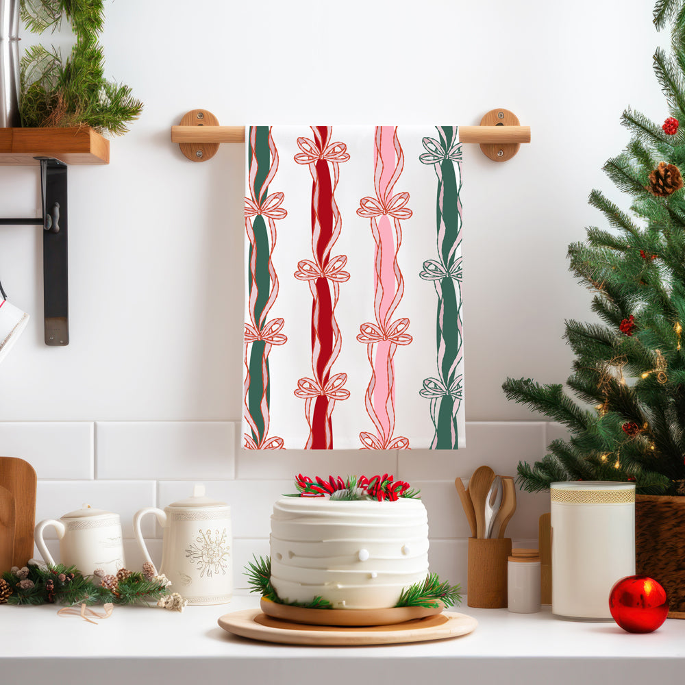 Merry Bright Coquette Flour Sack Cotton Decor Kitchen Towel
