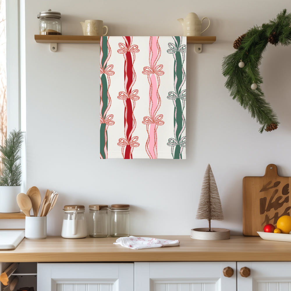 Merry Bright Coquette Flour Sack Cotton Decor Kitchen Towel