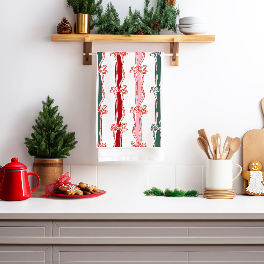 Merry Bright Coquette Flour Sack Cotton Decor Kitchen Towel