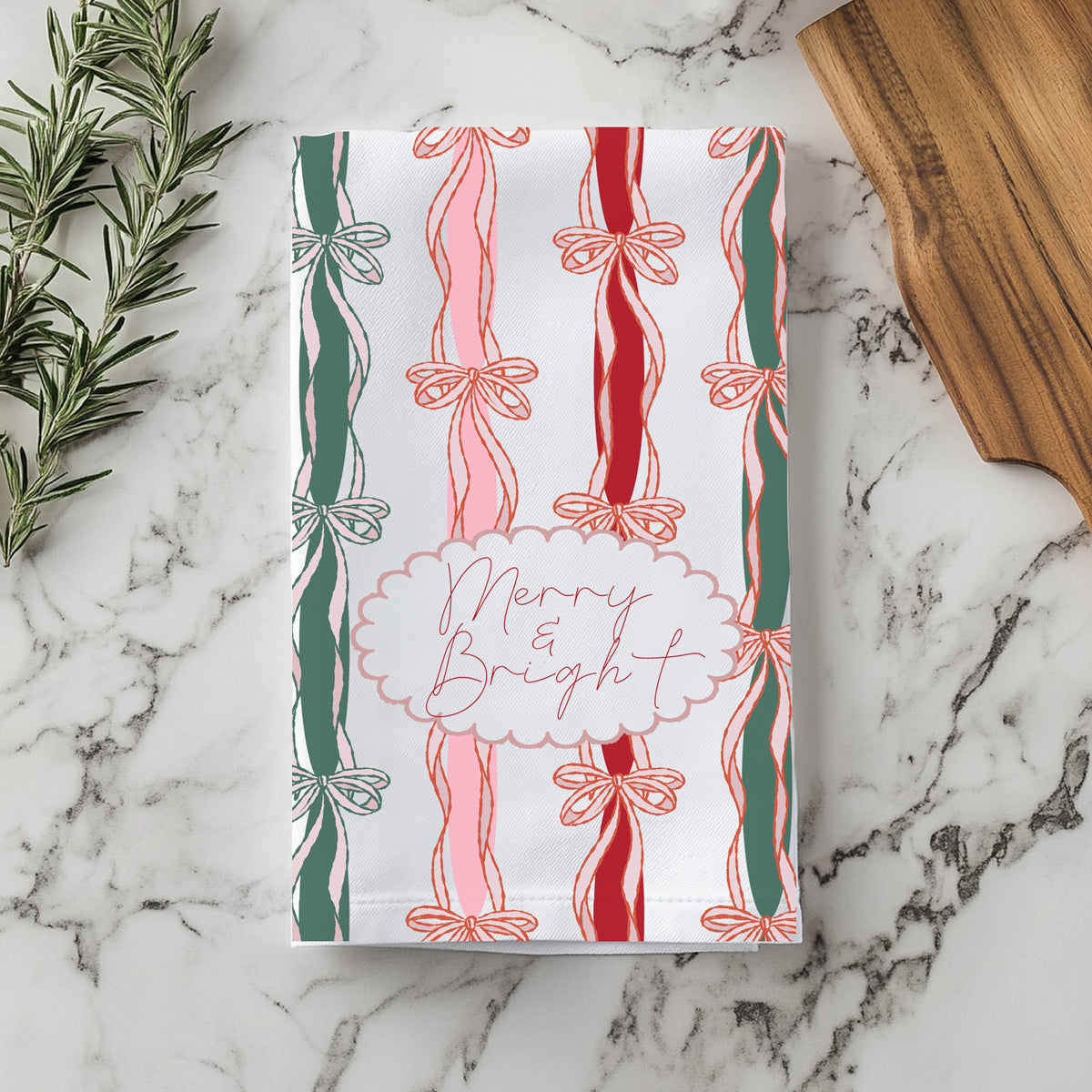 Merry Bright Coquette Flour Sack Cotton Decor Kitchen Towel