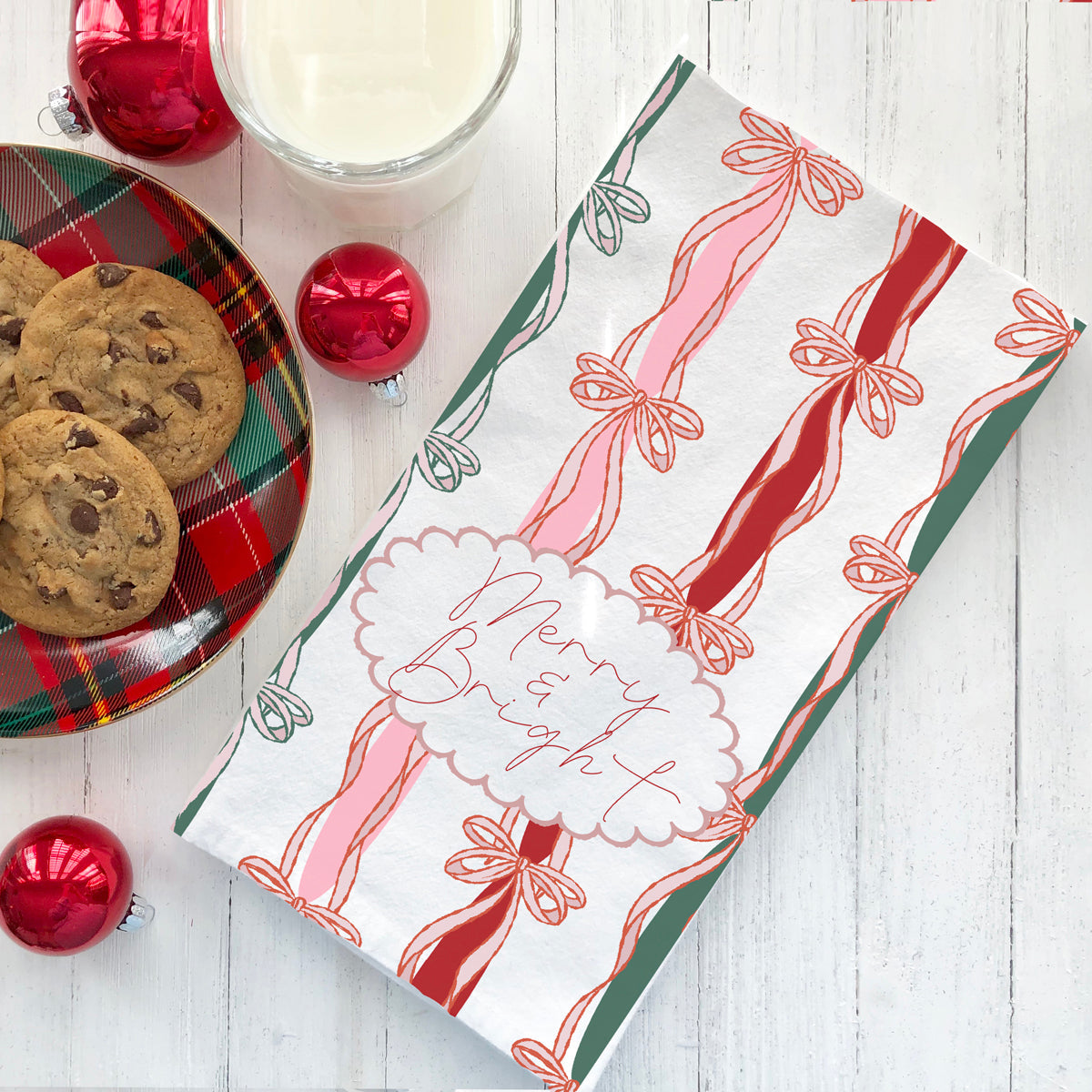 Merry Bright Coquette Flour Sack Cotton Decor Kitchen Towel