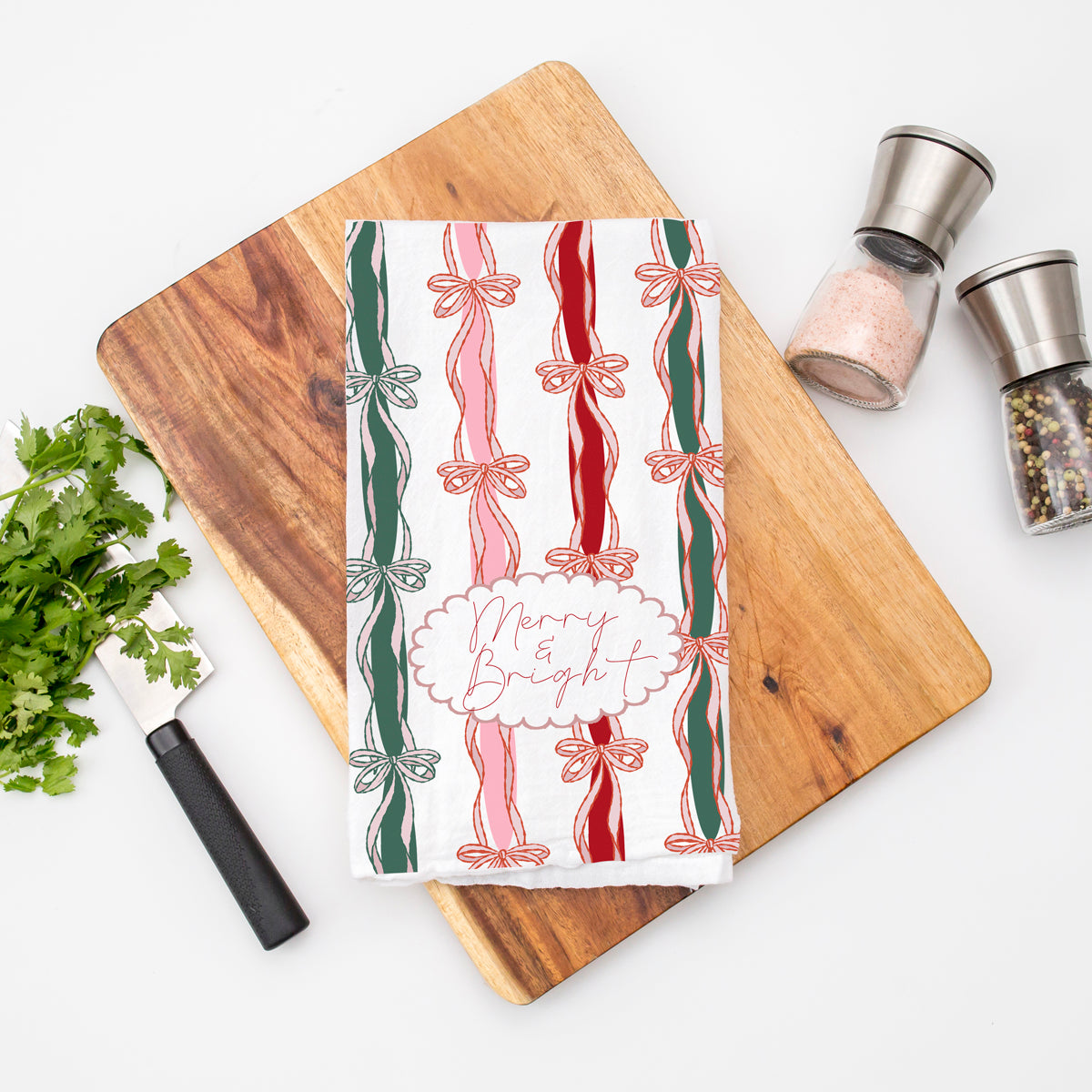 Merry Bright Coquette Flour Sack Cotton Decor Kitchen Towel