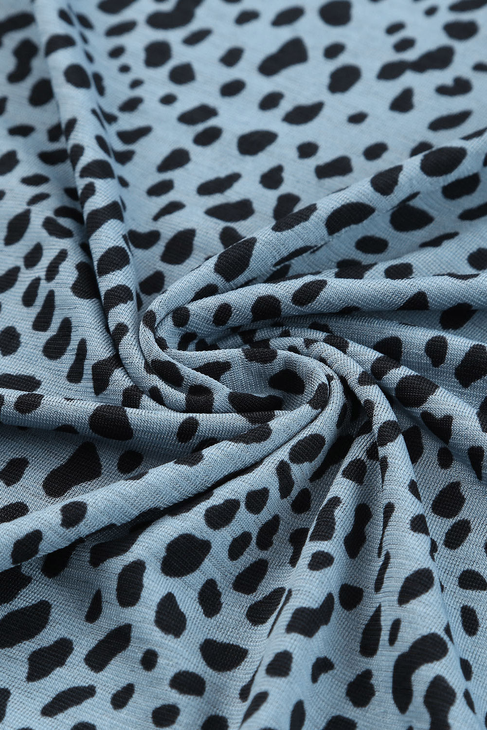 Cheetah Print Casual Crew Neck Tee
