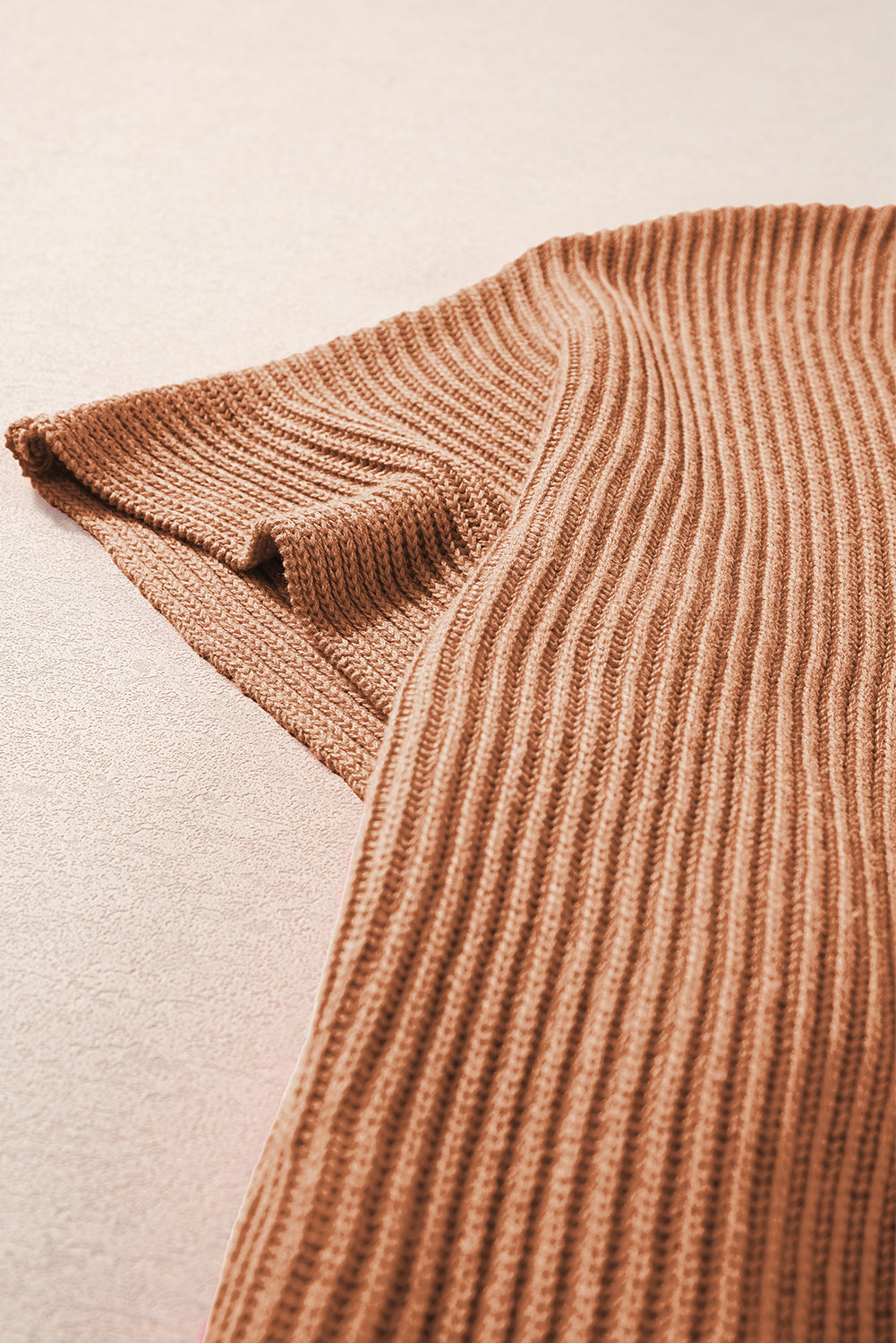Side Slit Short Sleeve Oversized Sweater (4 colors)
