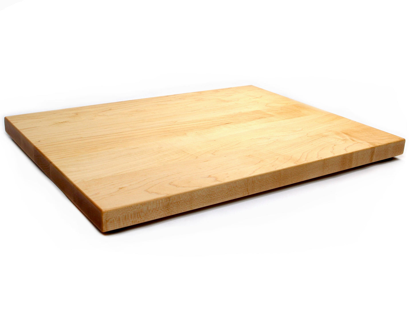 1.25” Thick Extra Large Butcher Block Cutting Board With Rubber Feet, American Made Maple Hardwood