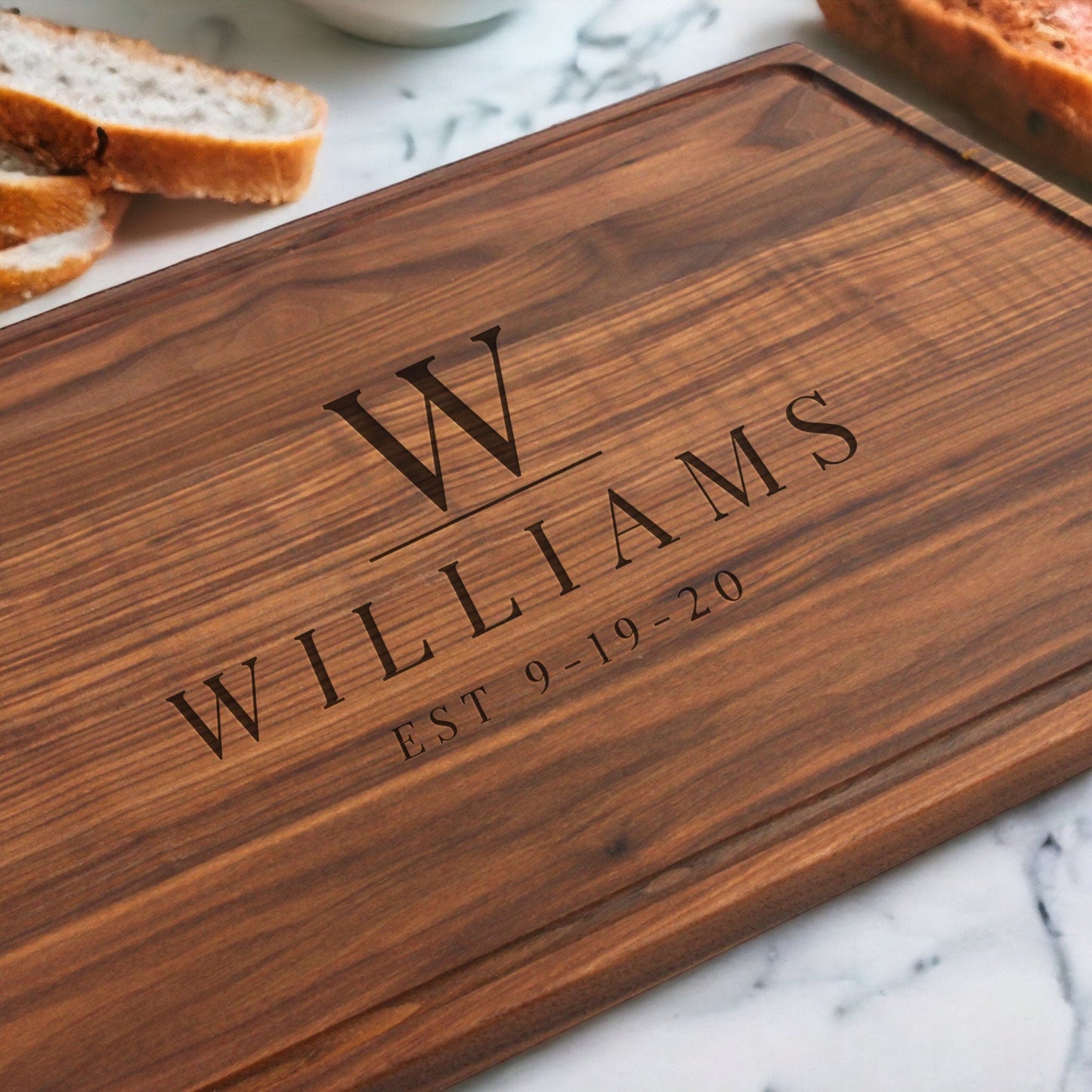 Extra Large Walnut Cutting Board, 24"x18" Charcuterie Serving Tray, 100% Made in the USA