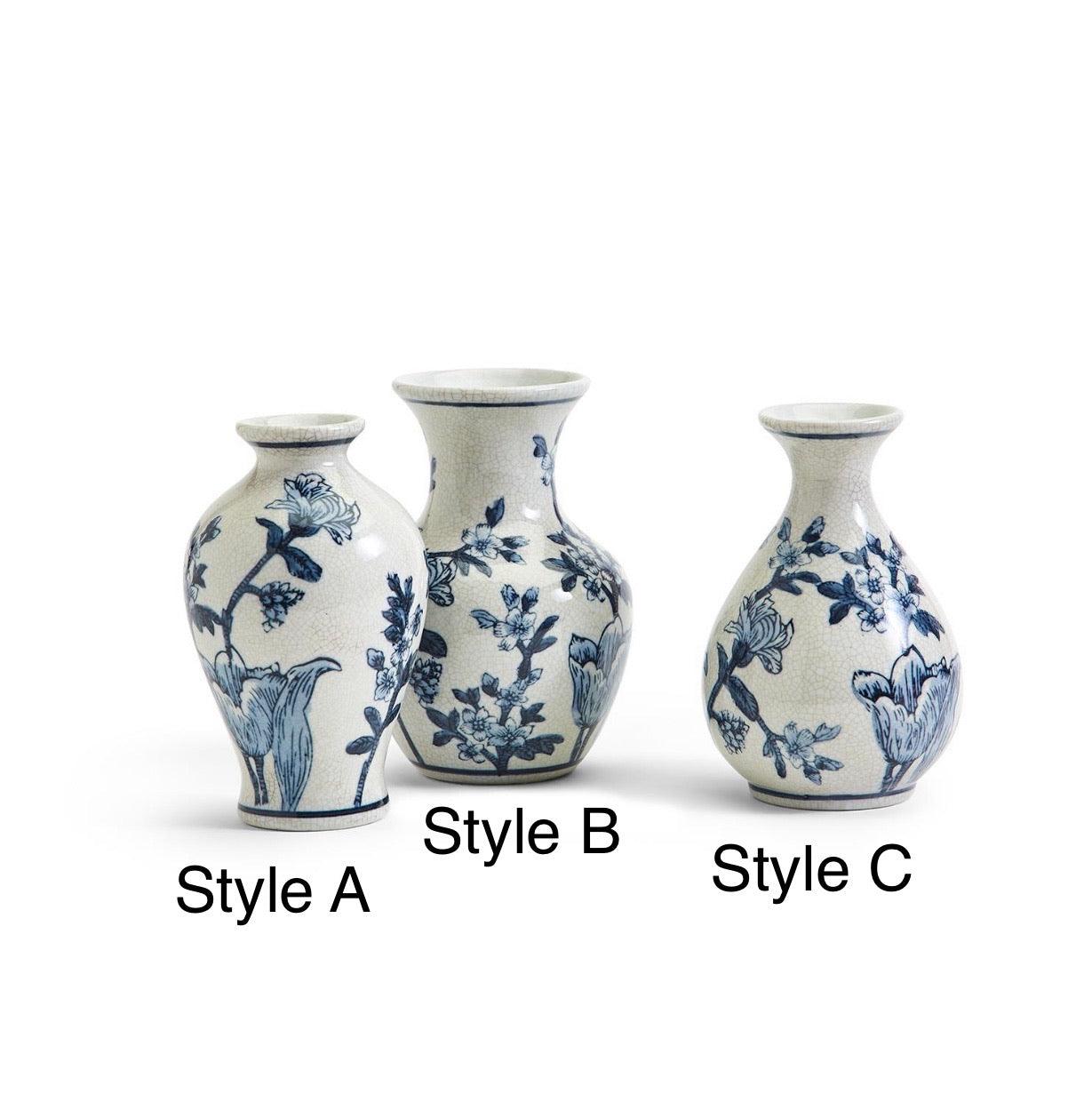 Chinoiserie Mediterranean Canton Vases