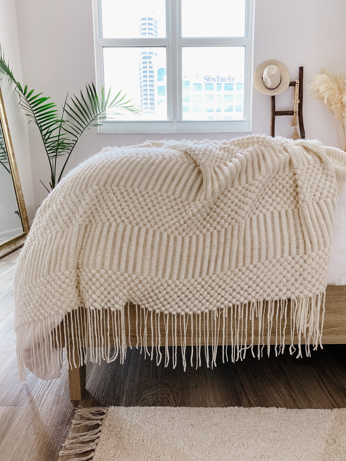 Khera Fringed Throw Blanket