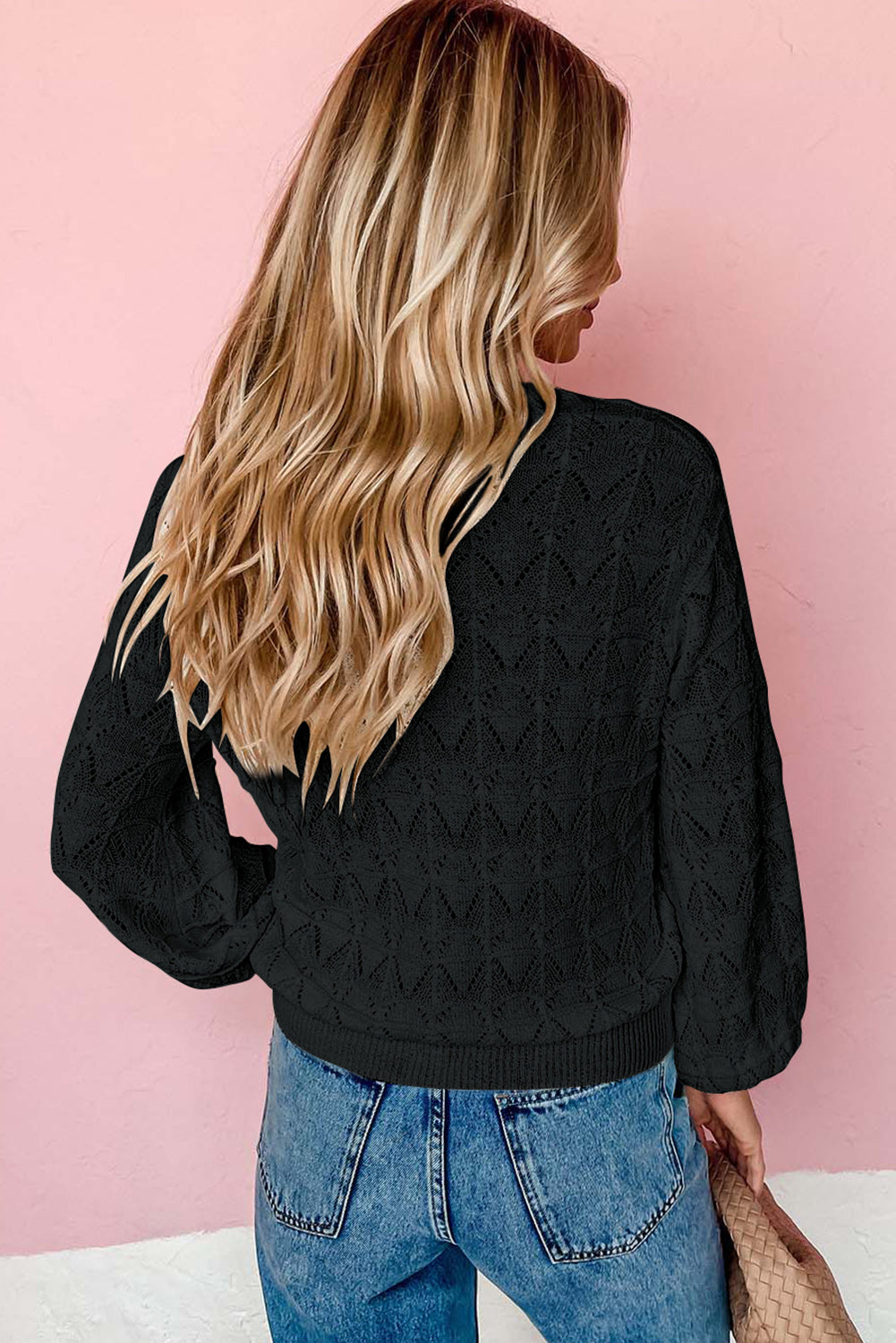 Lightweight Buttoned Front Crochet Cardigan (4 colors)