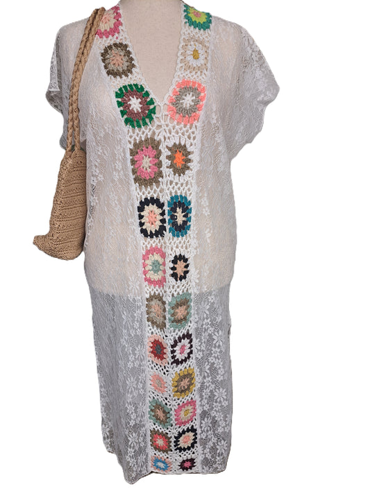 Crochet beach cover up