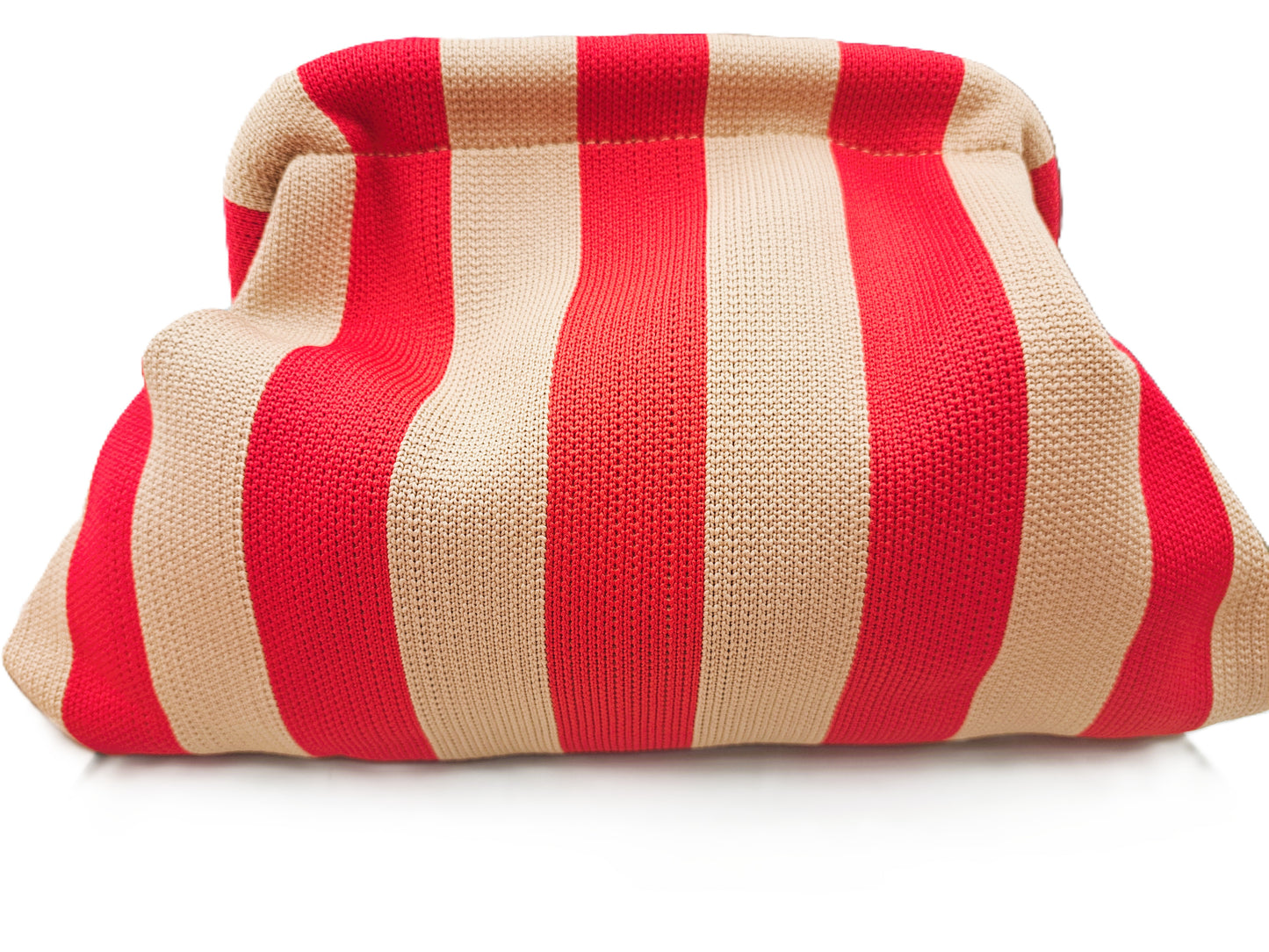 Small striped clutch