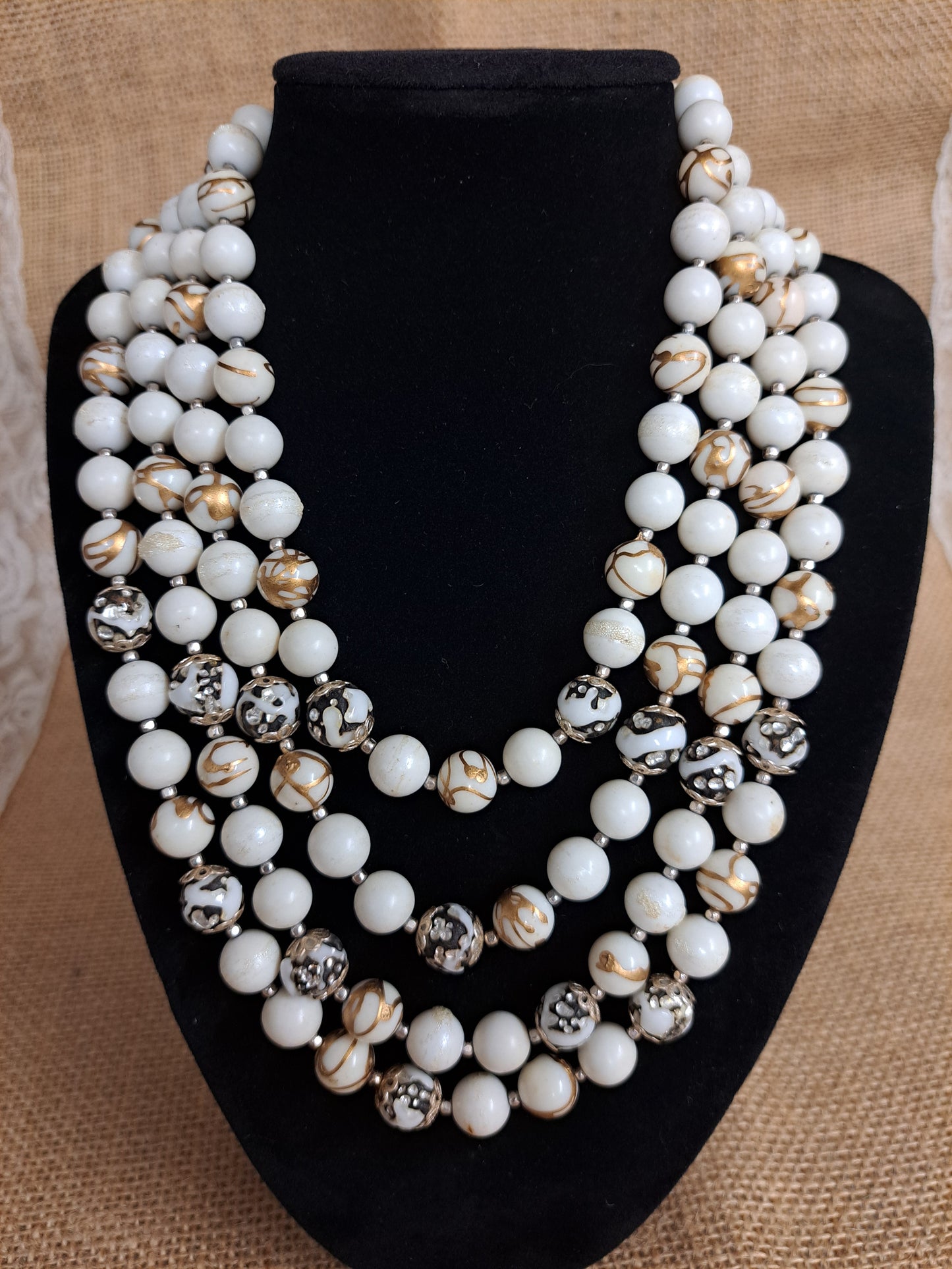 4-Strand vintage necklace
