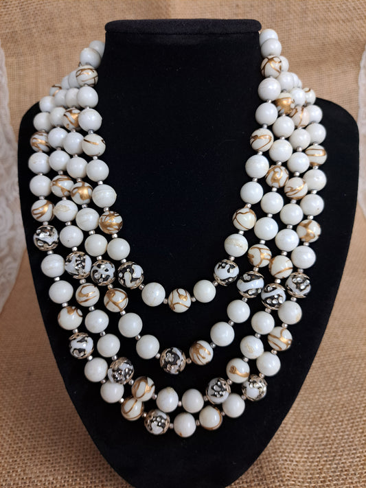 4-Strand vintage necklace