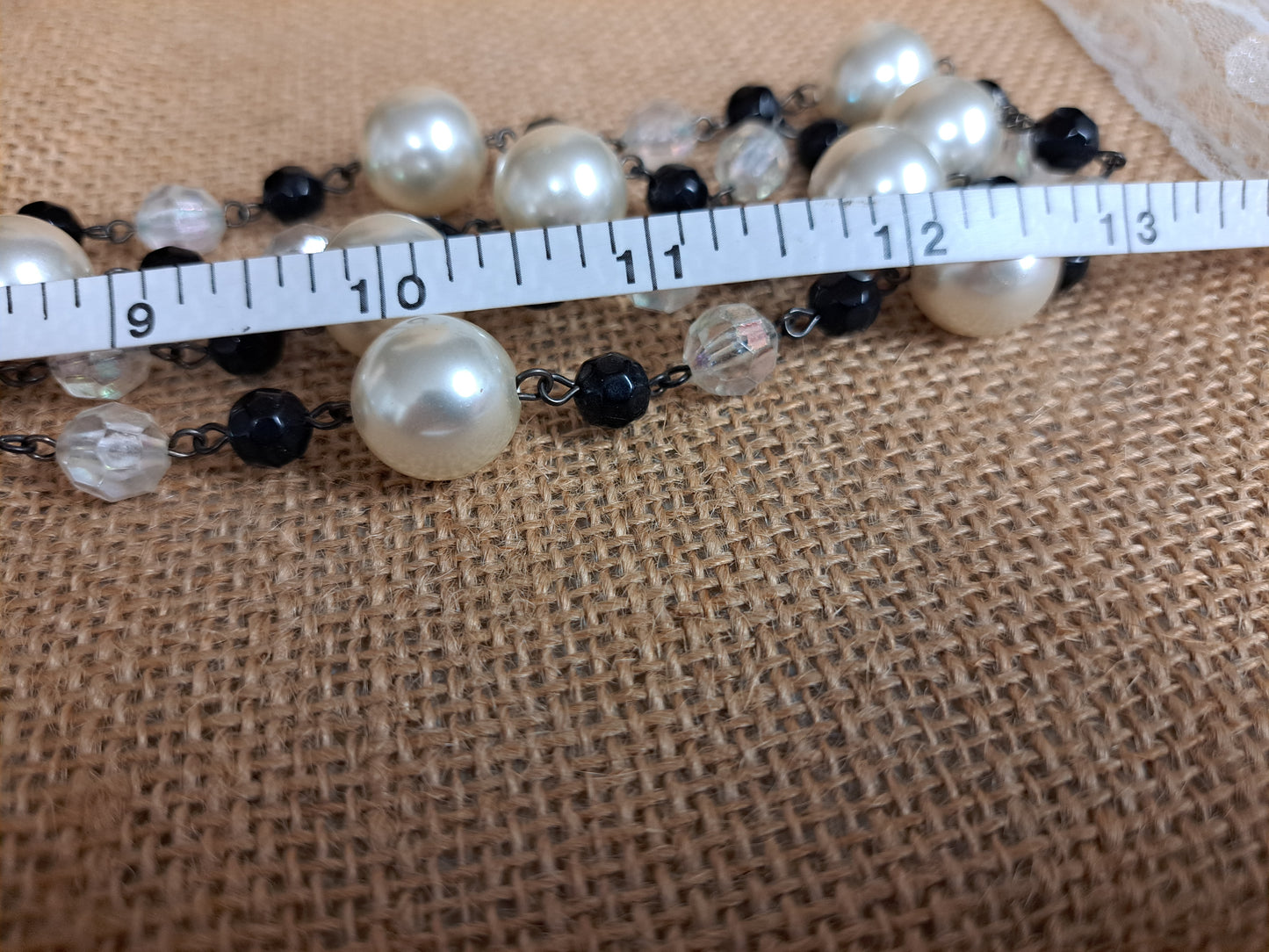 Pearls & Black Necklace *PL*