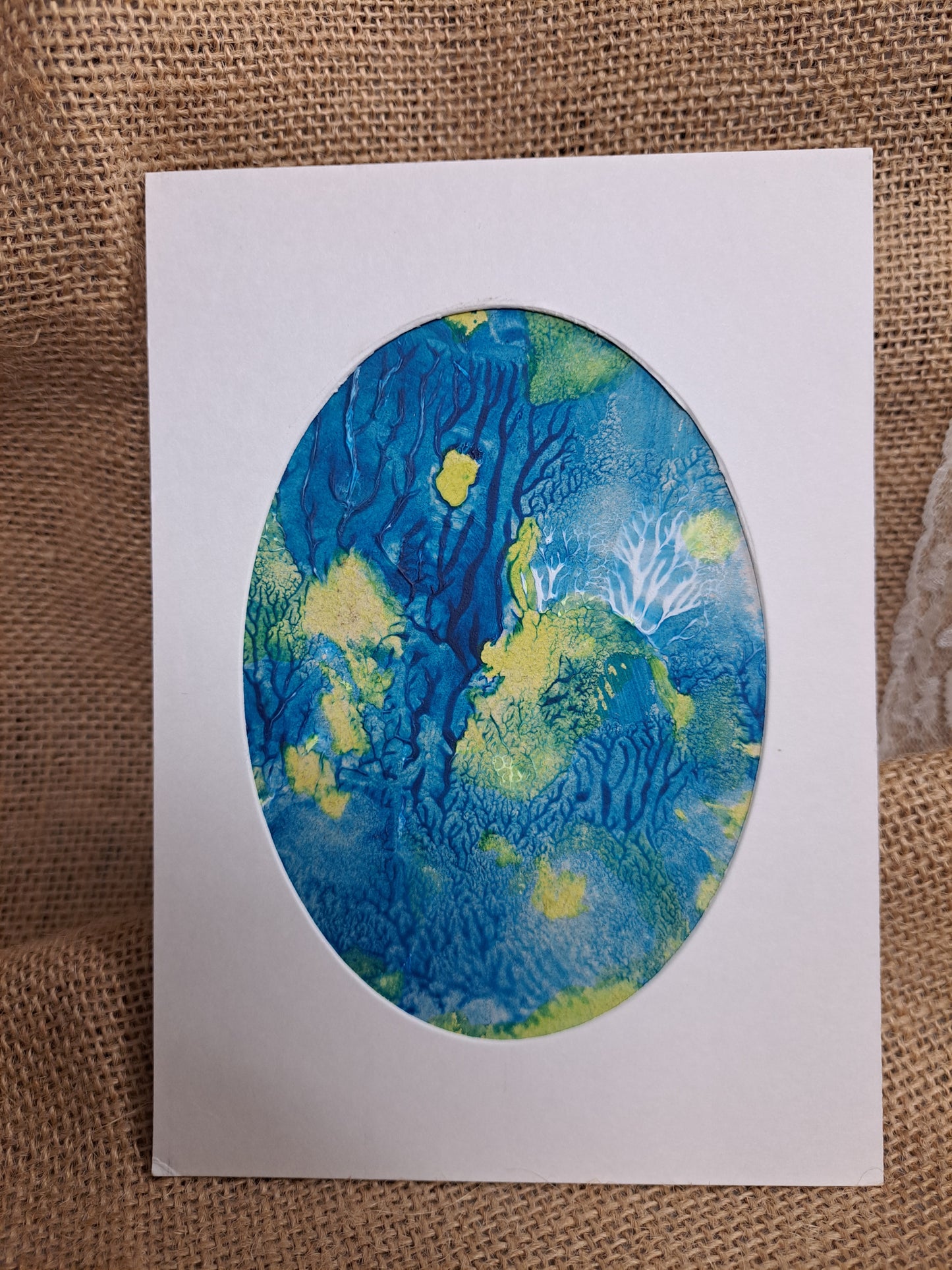 Leslie Ball signed acrylic 4 x 6