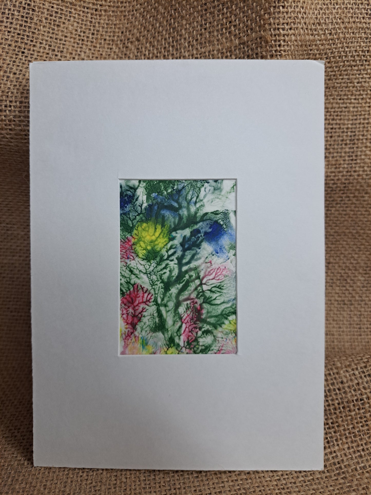 Leslie Ball signed acrylic 4 x 6