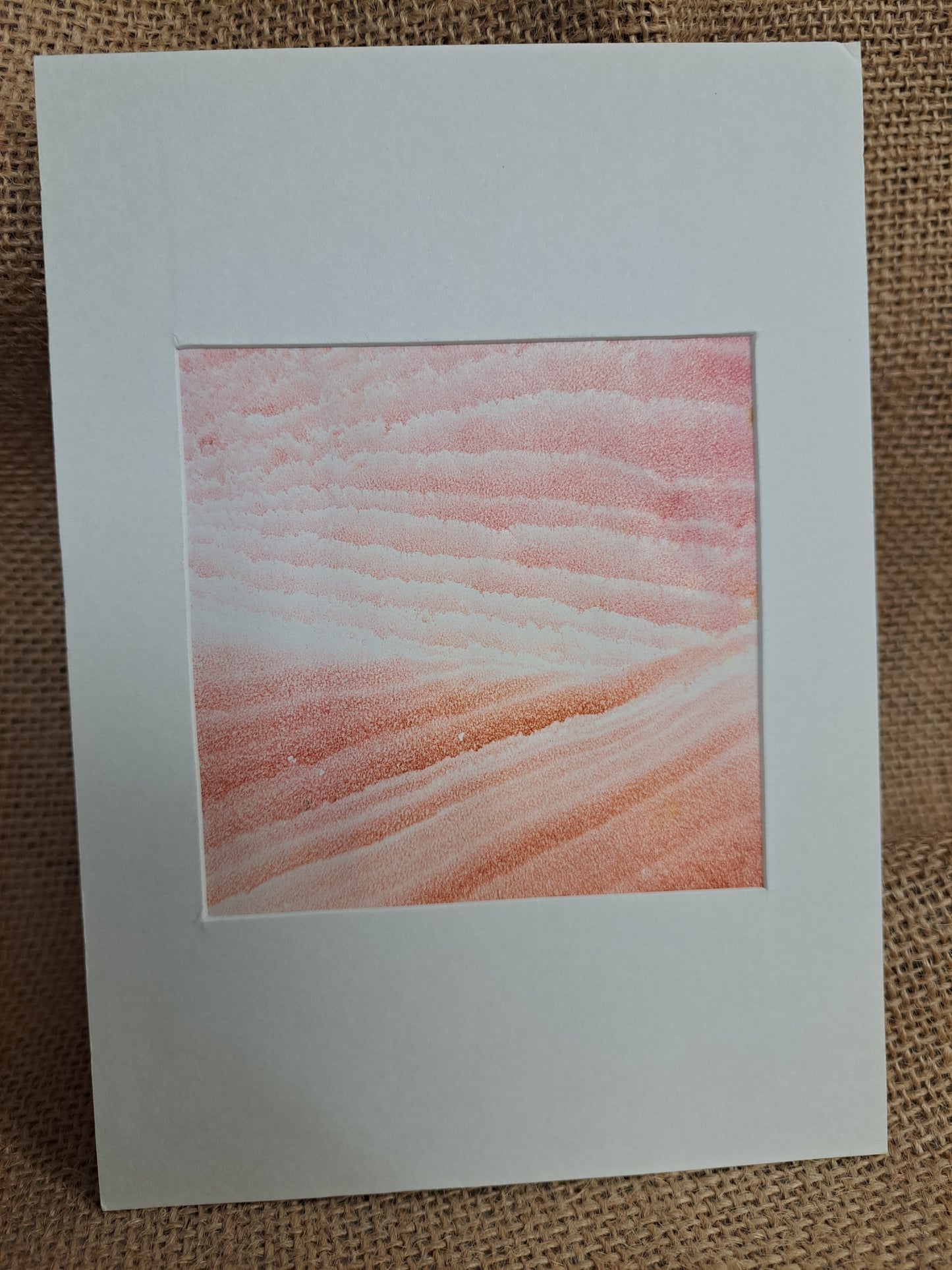 Leslie Ball signed watercolor 4 x 6