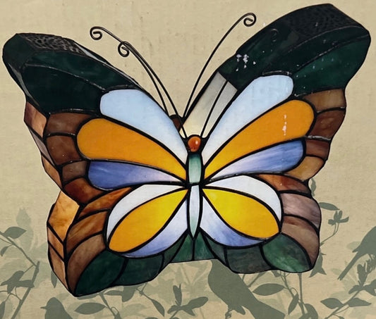 Stained Glass Butterfly Lamp