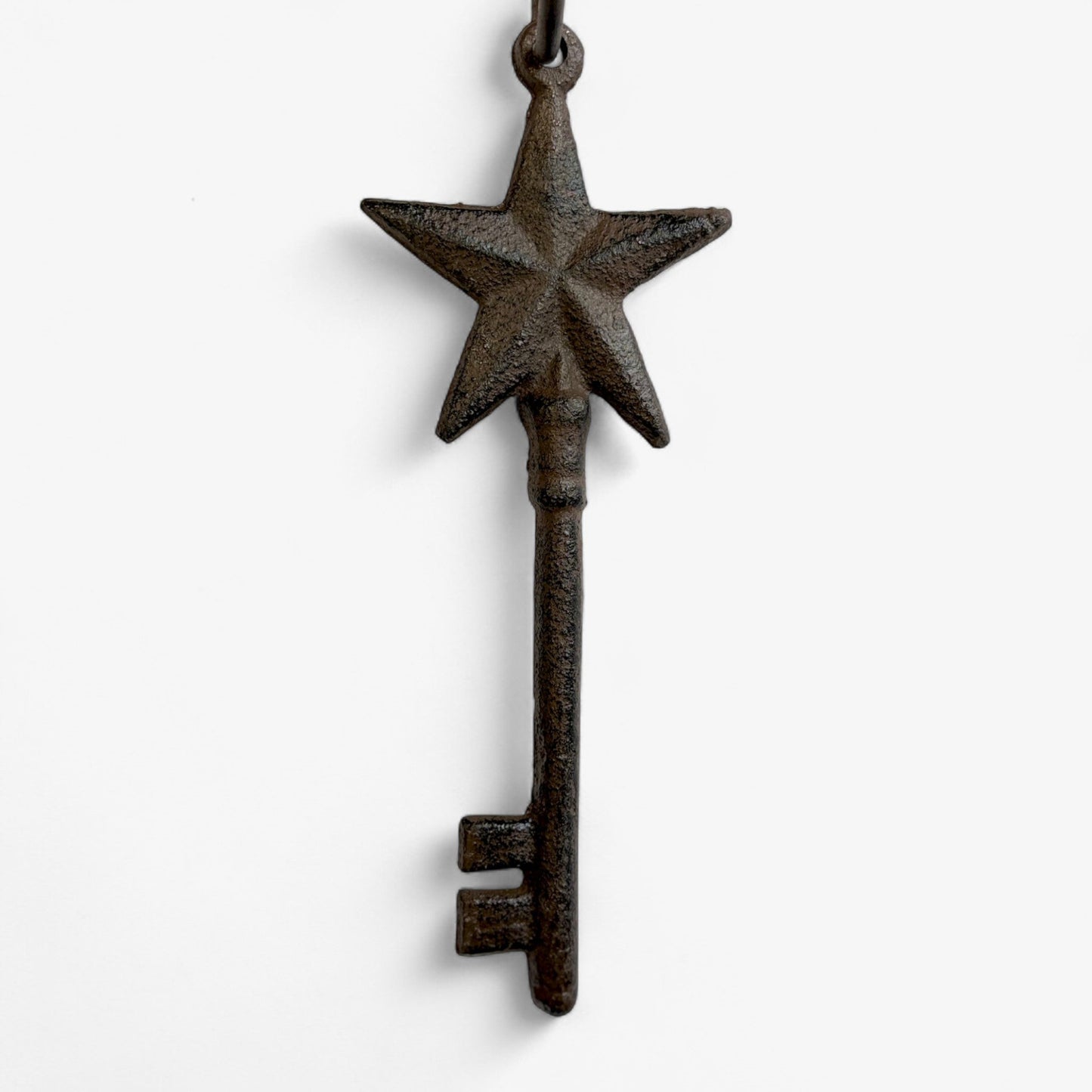 Intricate Cast Iron Antique Key Set with Ring, Rustic Home Decor Accents