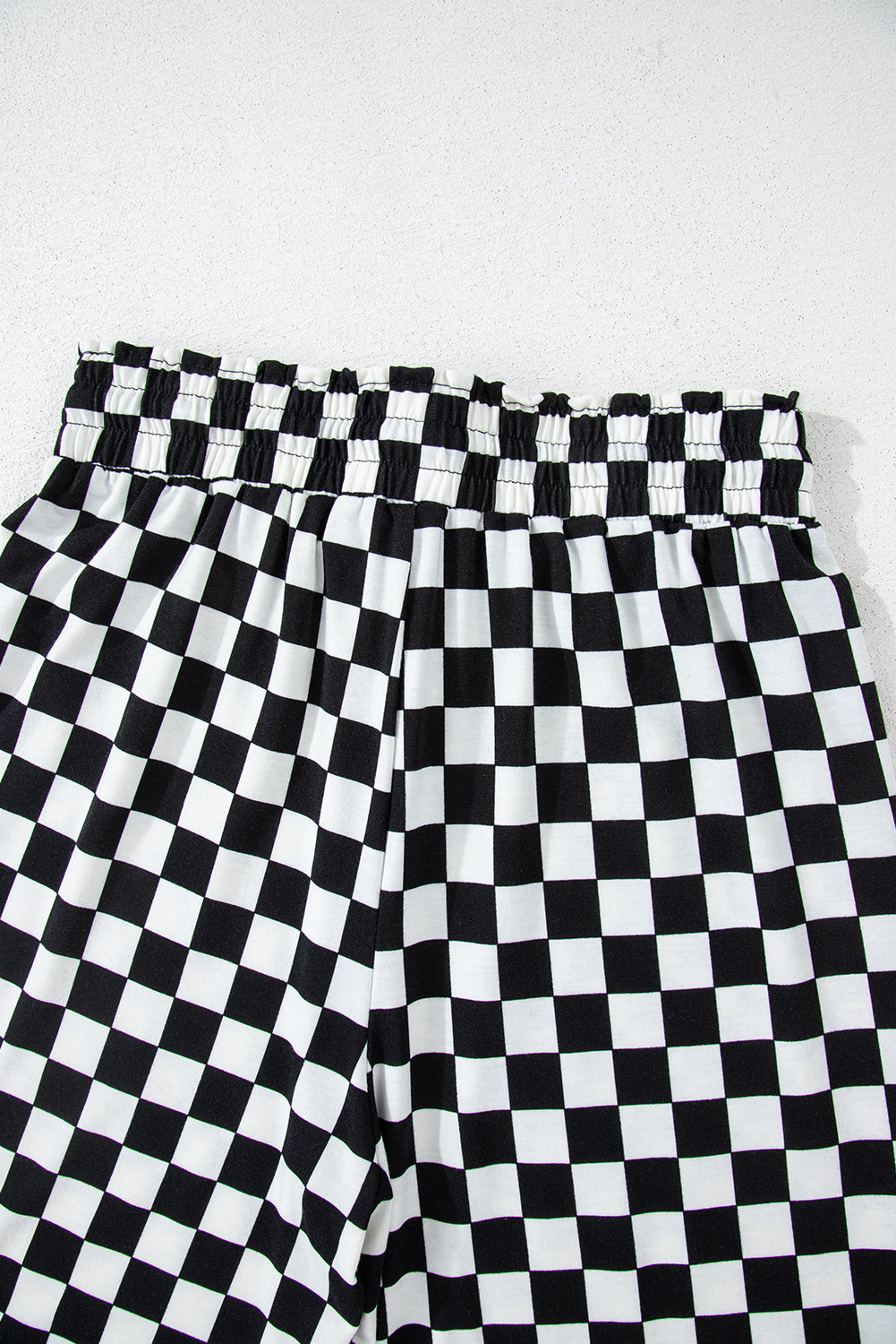 Checkered Print Long Sleeve Loose Fit Pajama Set