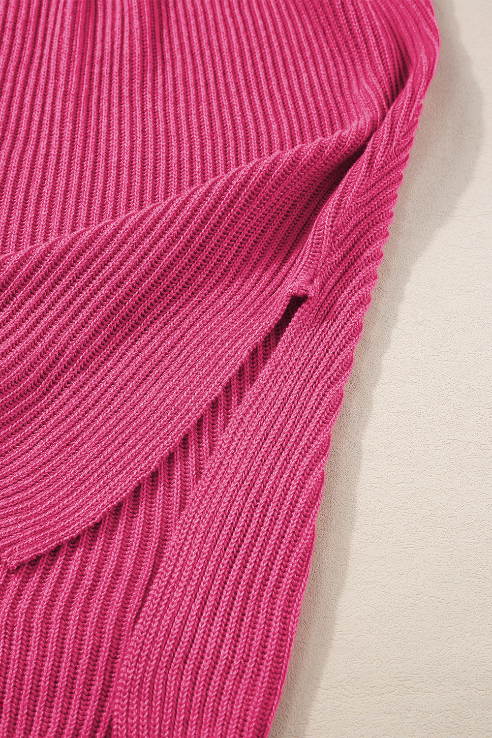 Side Slit Short Sleeve Oversized Sweater (4 colors)