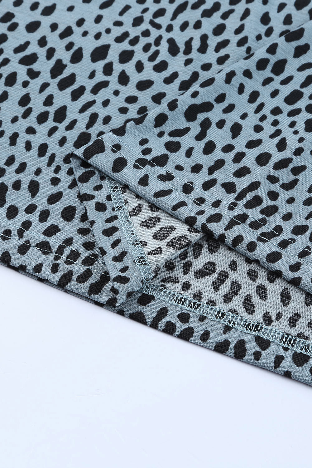 Cheetah Print Casual Crew Neck Tee