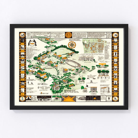 Syracuse University Vintage Map 1928