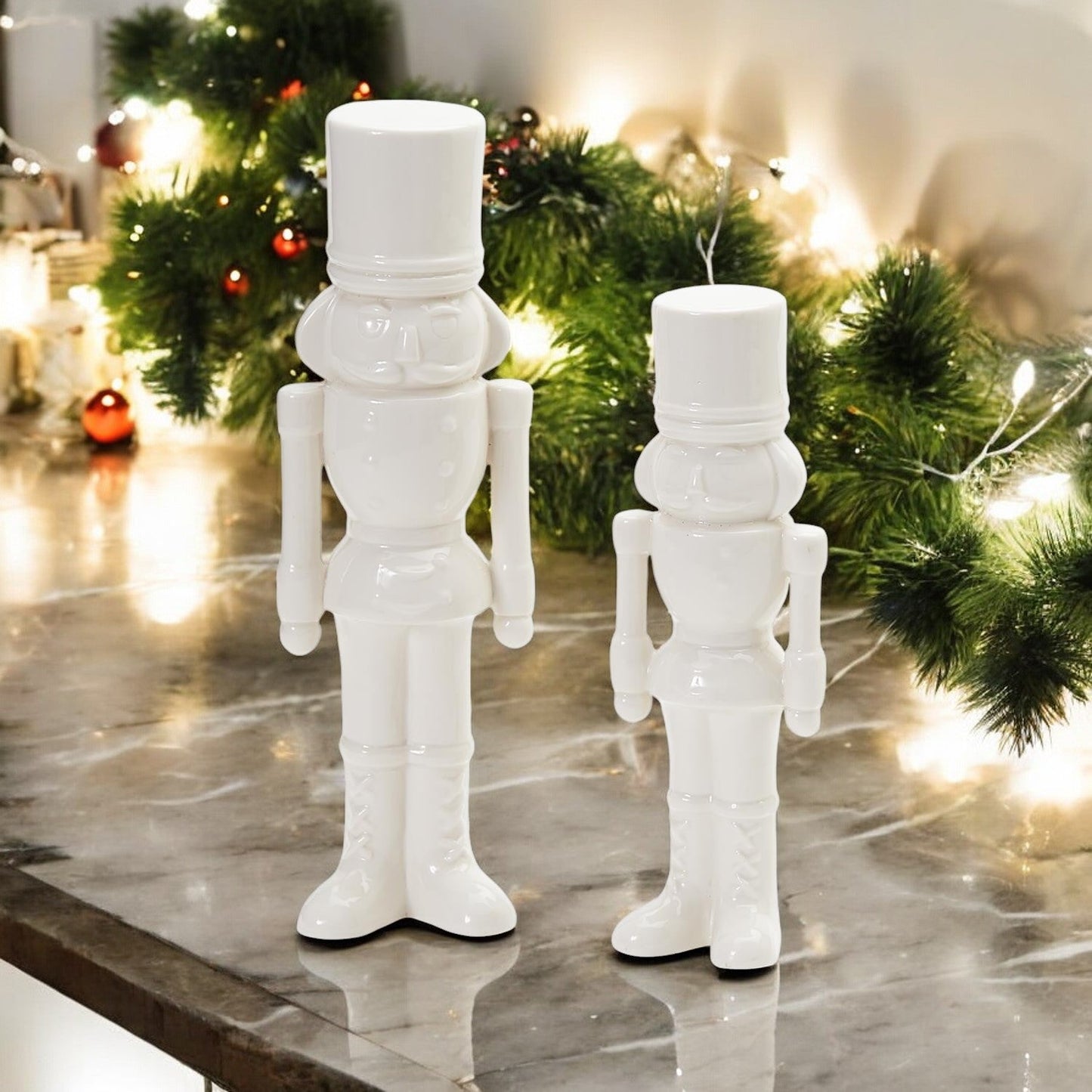 Porcelain Nutcracker Set White