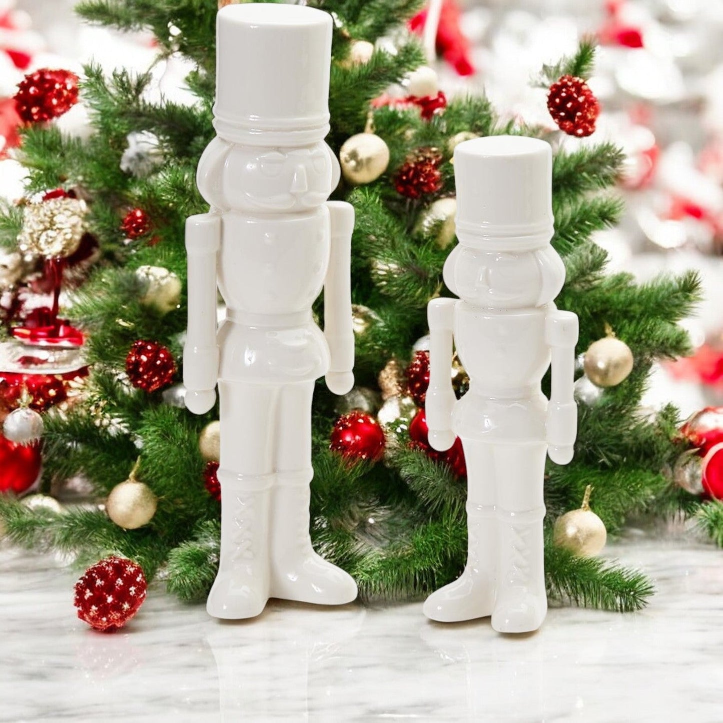 Porcelain Nutcracker Set White