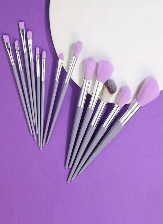 13 pc makeup brush set with case