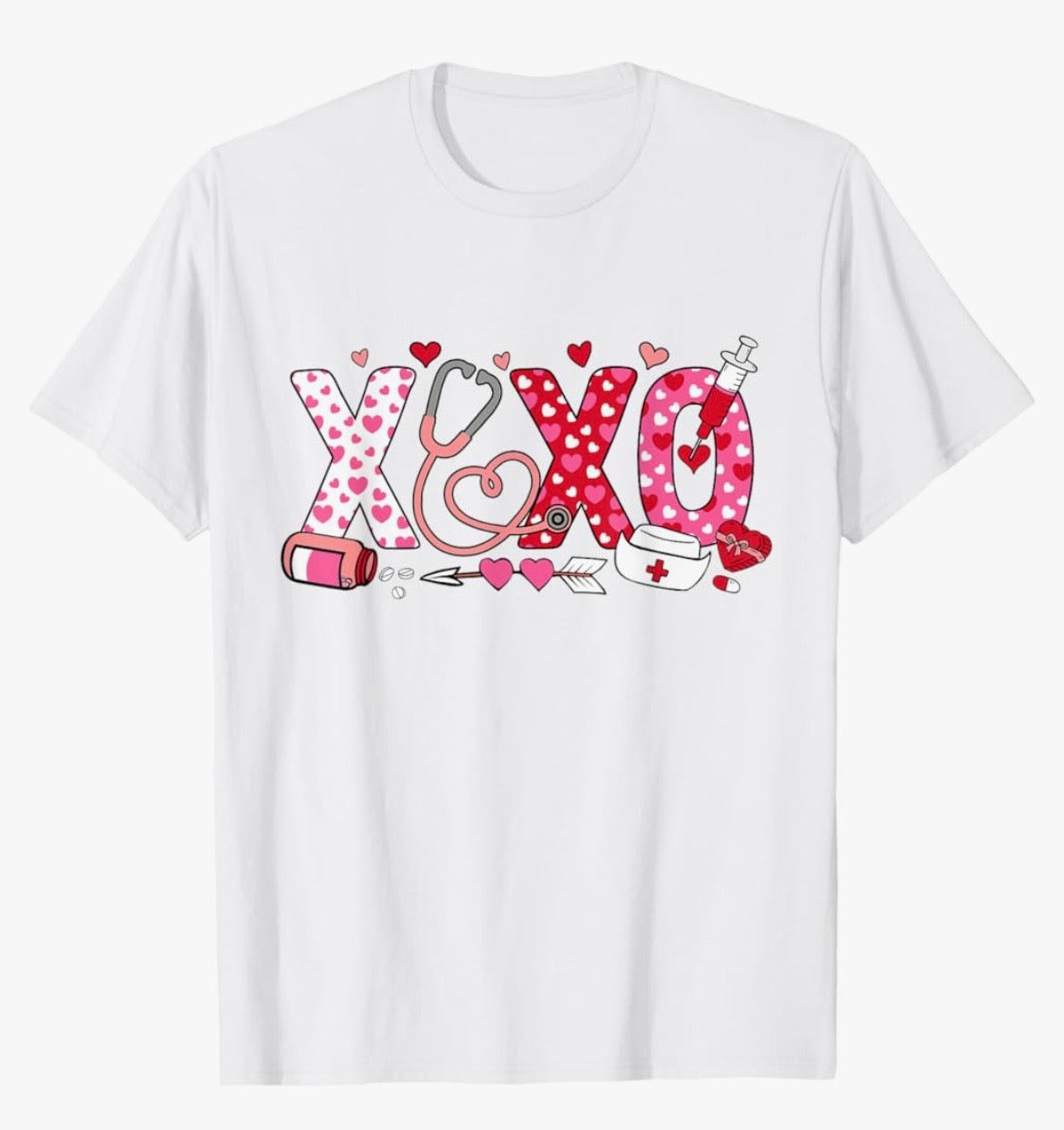 Nurse's XOXO Valentine's Tee