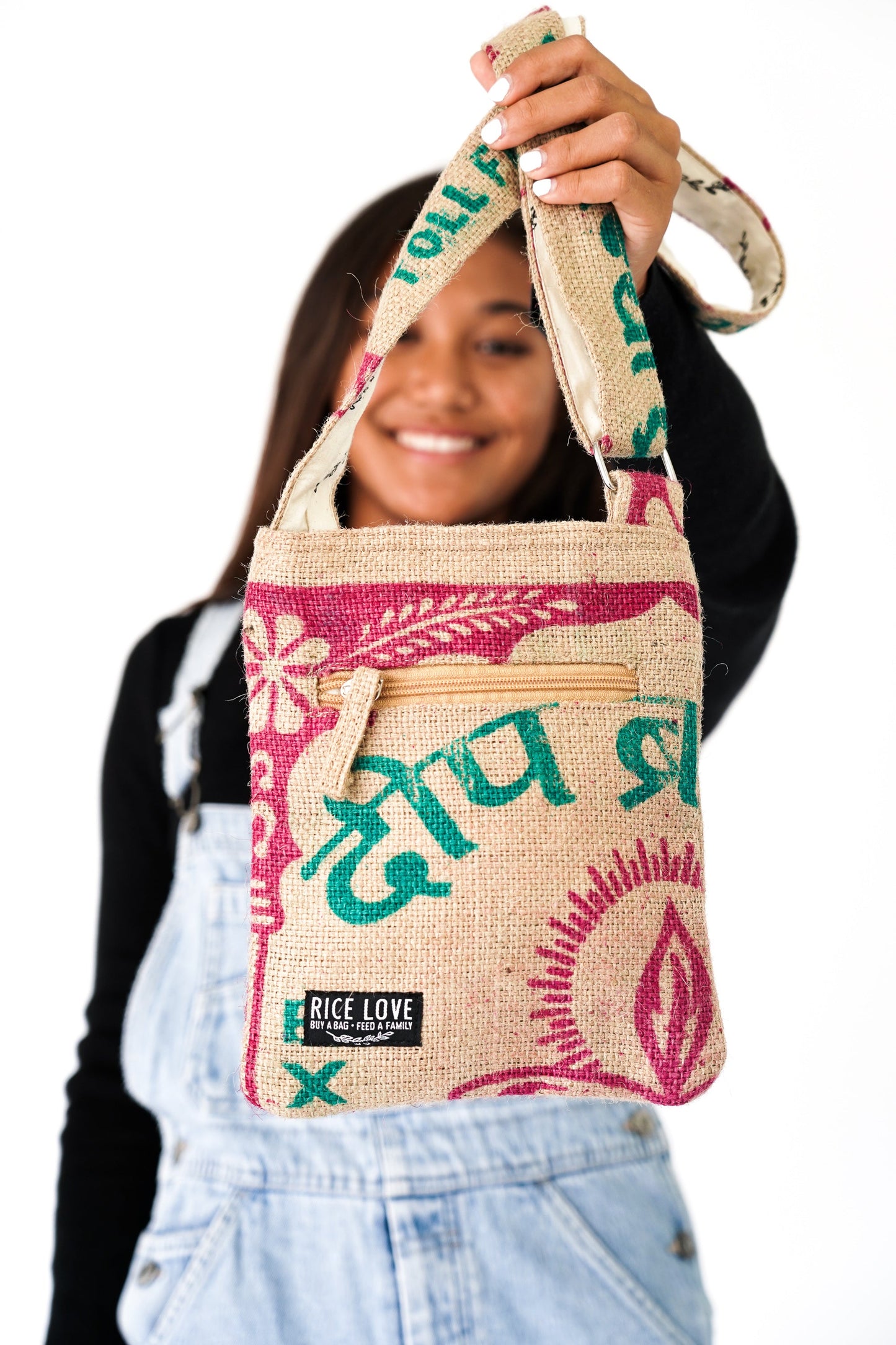 Everyday Purse - Recycled Burlap Jute Cotton Lined Tote