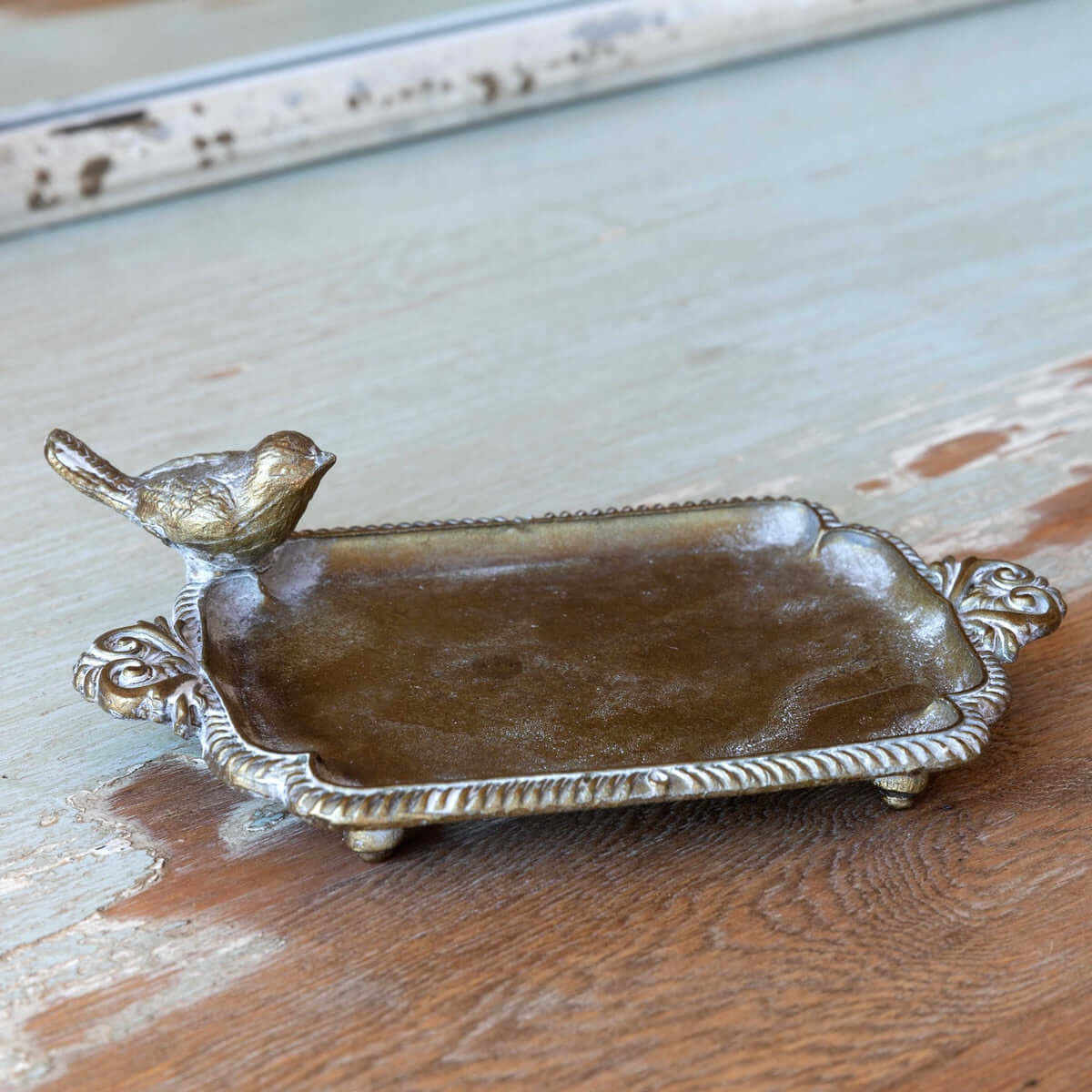Brass Bird Soap Dish